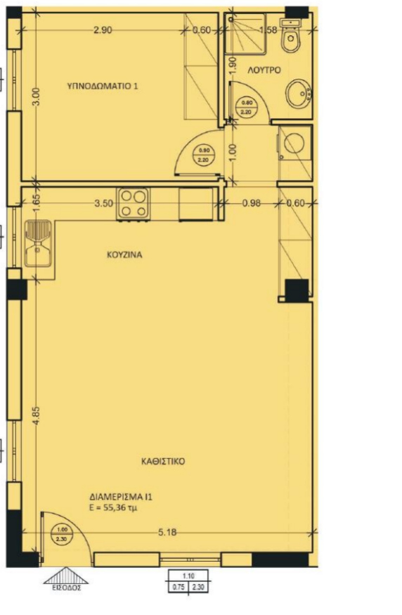 Floor plan I-1